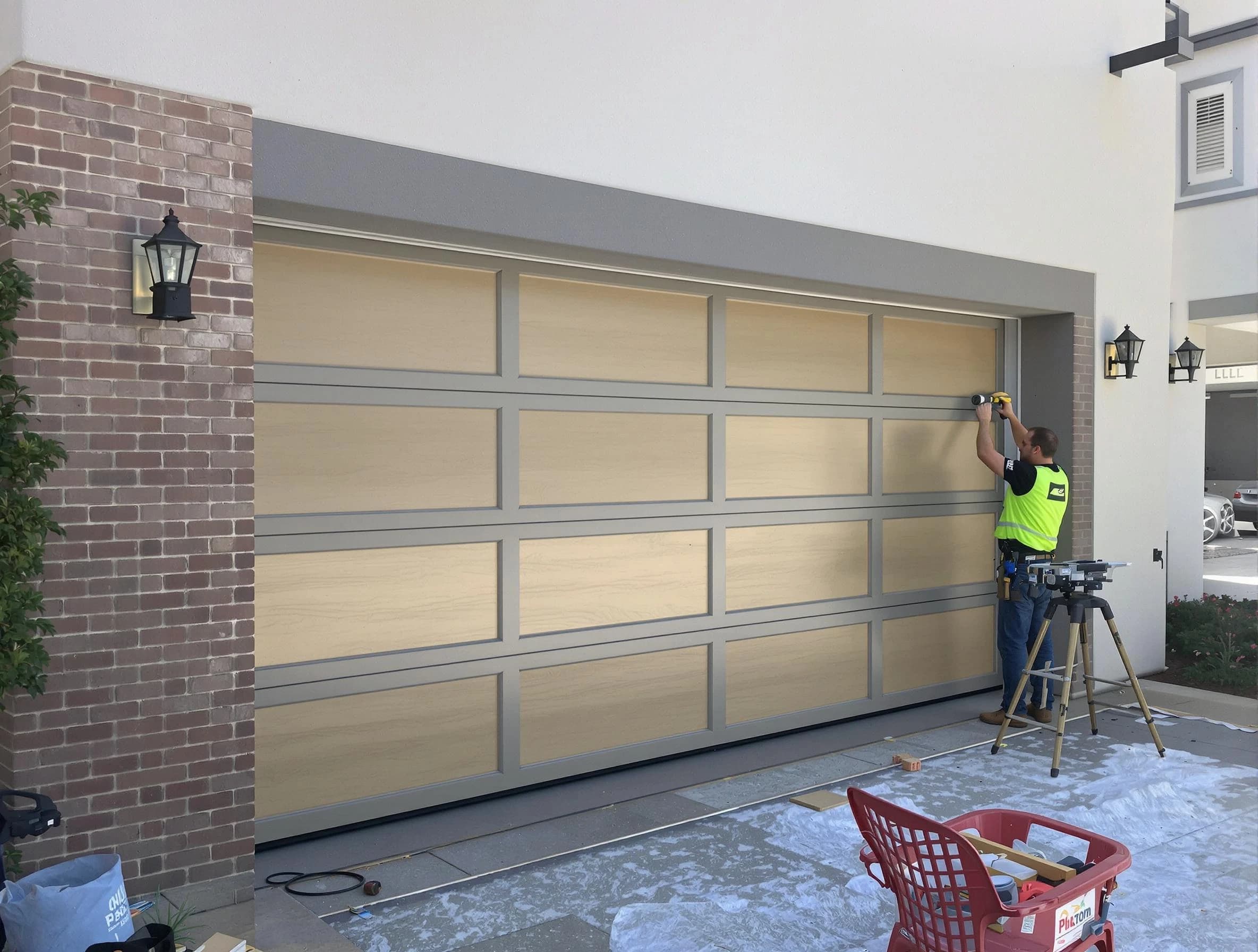 Garage door replacement service by Newcastle Garage Door Repair in Newcastle