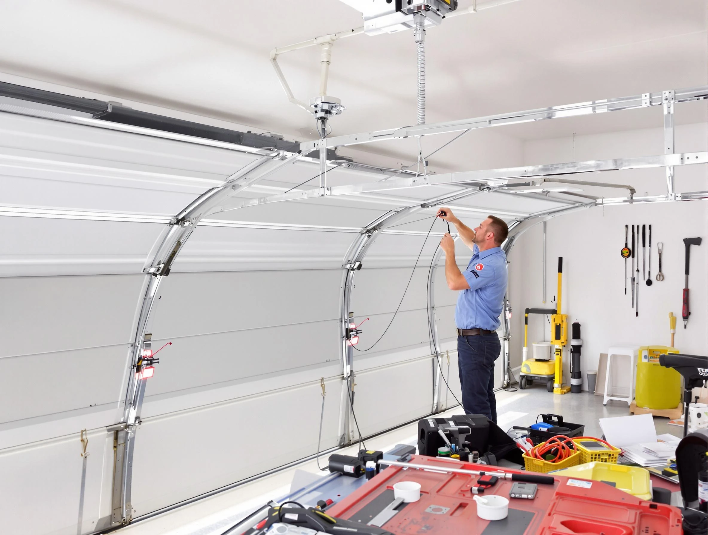 Garage door cable repair service by Newcastle Garage Door Repair in Newcastle