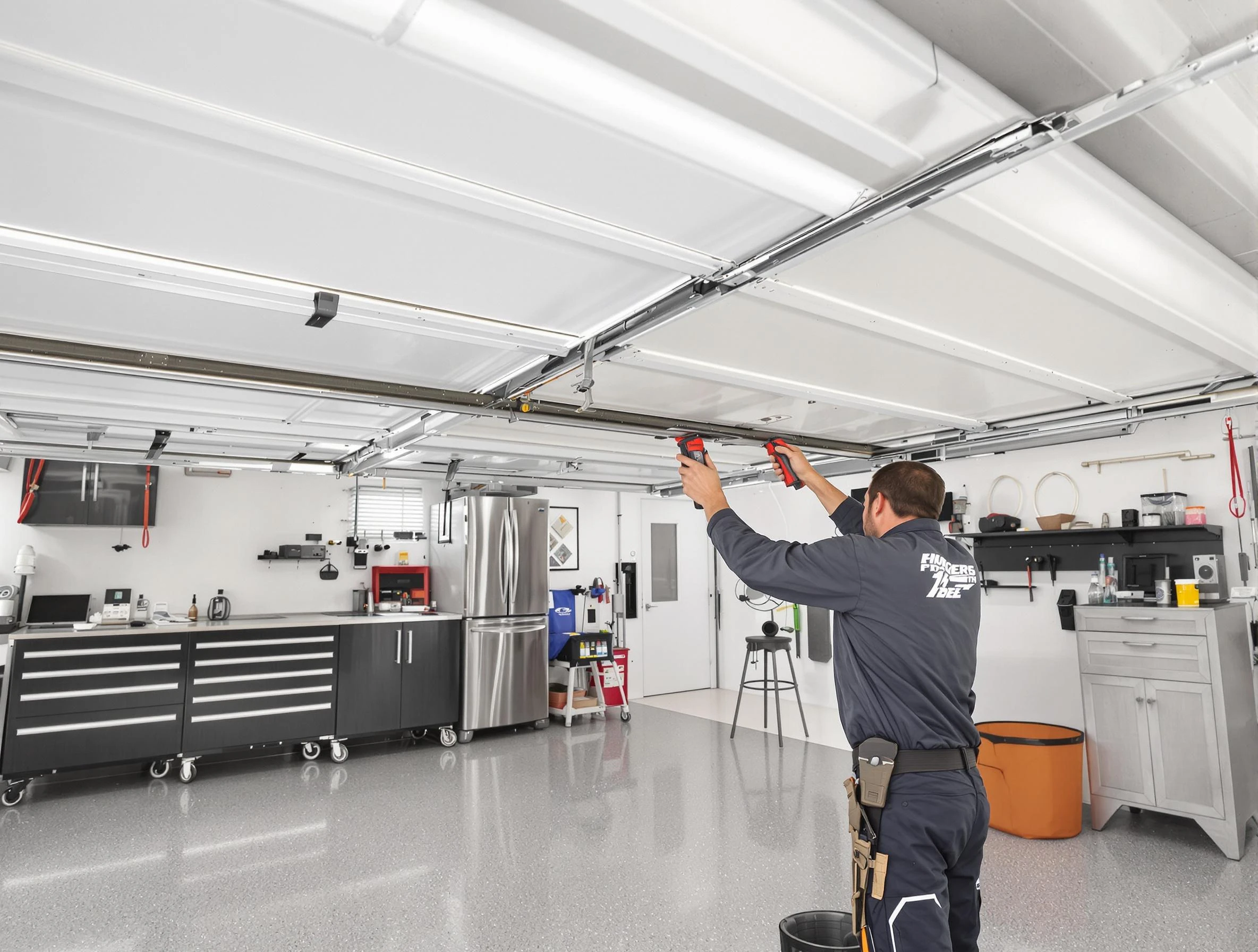 Overhead garage door repair service by Newcastle Garage Door Repair in Newcastle